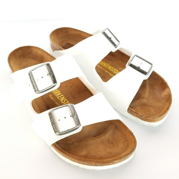 Birkenstock Shoes - Birkenstock | White Arizona Birk-Flor Sandals 39
